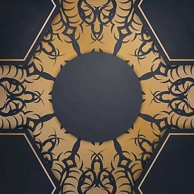 EPS 해외이미지 문양 백그라운드 일러스트 사람없음 회색 금색 원형 화려 고급 해외일러스트 도형 컬러 컨셉 파일형식 벡터 이미지허브