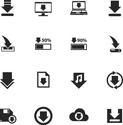 EPS 해외이미지 화살표 음표 일러스트 사람없음 노트북 세트 픽토그램 모니터 검은색 플로피디스크 구름모양 다운로드 로딩 해외일러스트 모양 기호 음악 컬러 전자제품 컴퓨터 파일형식 벡터 구름_자연 이미지허브