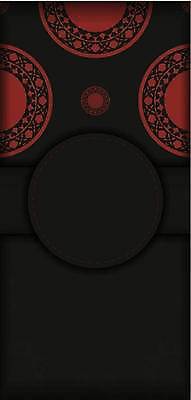 EPS 해외이미지 문양 백그라운드 일러스트 사람없음 빨간색 검은색 원형 화려 고급 초대장 해외일러스트 카드프레임 도형 컬러 컨셉 카드_감사 프레임 파일형식 벡터 이미지허브