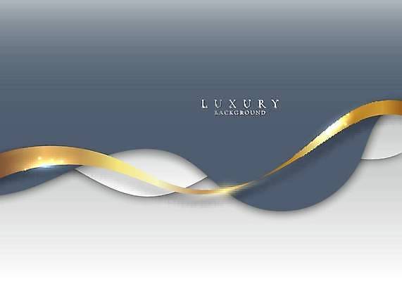 EPS 해외이미지 디자인 리본 곡선 일러스트 추상 사람없음 그래픽 회색 금색 흰색 고급 우아함 엘리먼트 스타일 해외일러스트 선 컬러 컨셉 무늬 파일형식 벡터 이미지허브