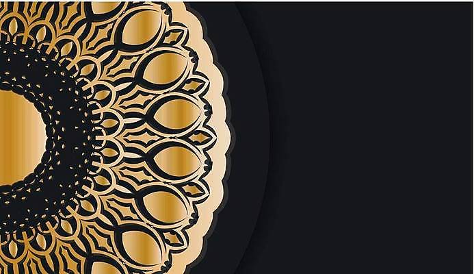 EPS 해외이미지 문양 백그라운드 일러스트 사람없음 검은색 금색 빈티지 화려 고급 카피스페이스 해외일러스트 컬러 컨셉 공백 파일형식 벡터 이미지허브