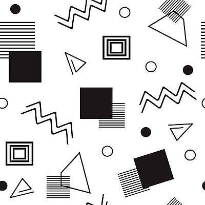 EPS 해외이미지 패턴 일러스트 추상 사람없음 검은색 패턴백그라운드 흰색 기하학 멤피스디자인 해외일러스트 디자인 컬러 백그라운드 무늬 파일형식 벡터 이미지허브