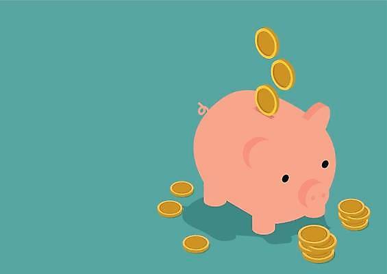 EPS 해외이미지 하늘색 일러스트 사람없음 동전 저축 돼지저금통 투자 동전탑 해외일러스트 돈 비즈니스 금융 파란색 쌓기 저금통 파일형식 벡터 이미지허브