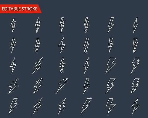 EPS 해외이미지 디자인 선 백그라운드 인터넷 일러스트 날씨 추상 화살 미술 그래픽 빛 세트 픽토그램 검은색 웹 힘 에너지 흰색 위험 번개 수집 심볼 오브젝트 사인 속도 심플 윤곽 볼트 충격 폭풍 고립 뇌우 얇은 엘리먼트 요금 힘찬 해외일러스트 컬러 컨셉 무늬 문화예술 공구 파일형식 벡터 이미지허브