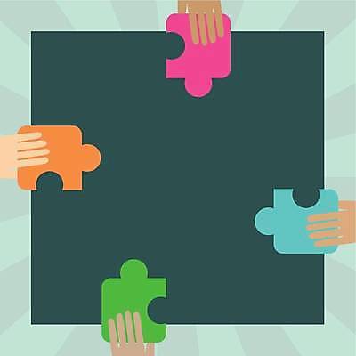 EPS 해외이미지 손 백그라운드 일러스트 프레임 신체부위 퍼즐 카피스페이스 해외일러스트 사람 공백 파일형식 벡터 이미지허브