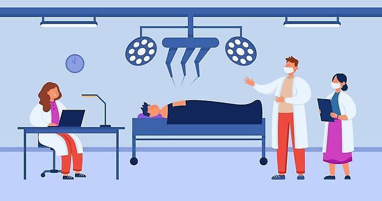 EPS 해외이미지 템플릿 캐릭터 디자인 배너 산업 백그라운드 컨셉 일러스트 비즈니스 미래 건강 병원 사람 그래픽 치료 노트북 컴퓨터 웹 장비 환자 의사 수술 플랫 만화 심볼 로봇 전자 페이지 팔 외과 공학 혁명 고립 엘리먼트 인공 제어 지능 착륙 획기적 해외일러스트 일러캐릭터 교육 인터넷 의학 신체부위 전자제품 의료진 파일형식 벡터 이미지허브