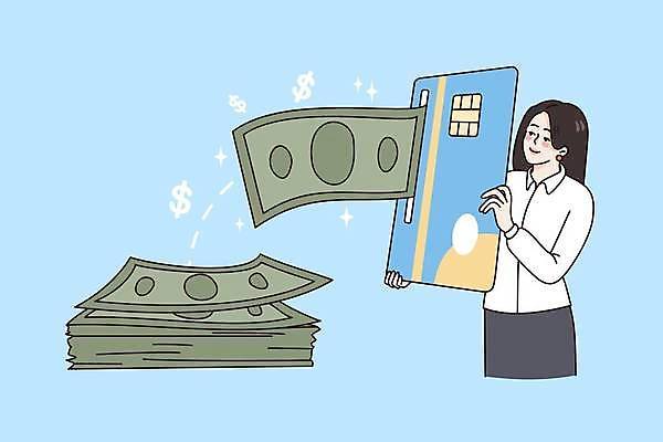 EPS 해외이미지 라이프스타일 여자 하늘색 지폐 일러스트 한명 들기 상반신 성인 일상 쌓기 비즈니스우먼 신용카드 돈다발 ATM 인출 성인여자한명만 해외일러스트 1 돈 비즈니스 모션 사람 라이프 생활 금융 파란색 직장인 여자한명만 성인여자만 파일형식 벡터 이미지허브