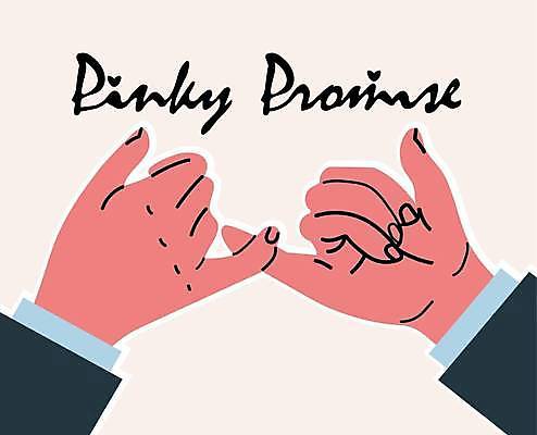 EPS 해외이미지 손 일러스트 비즈니스 손짓 타이포그라피 신체부위 계약 약속 새끼손가락 해외일러스트 문자 모션 사람 파일형식 벡터 이미지허브