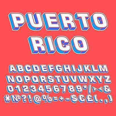 EPS 해외이미지 알파벳 일러스트 대문자 사람없음 빨간색 세트 달러 유로 물음표 느낌표 플러스 하이픈 파운드 괄호 입체문자 푸에르토리코 조합형타이포 해시태그 해외일러스트 문자 기호 영어 컬러 돈 타이포그라피 특수문자 서인도제도 파일형식 벡터 이미지허브