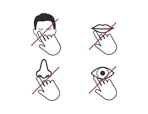 EPS 해외이미지 손 실루엣 얼굴 선 컨셉 일러스트 건강 경고 안전 펼침 터치 금지 원형 입 바이러스 벌레 보호 질병 위험 심볼 사인 코 예방 감염 규칙 고립 그만 돌봄 위생관리 전염병 주목 증상 해외일러스트 도형 곤충 의학 모션 촬영기법 관리 신체부위 파일형식 벡터 이미지허브