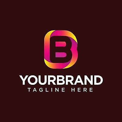 EPS 해외이미지 디자인 알파벳 일러스트 비즈니스 사람없음 컬러풀 B 심볼 엘리먼트 브랜딩 해외일러스트 영어 컬러 파일형식 벡터 이미지허브