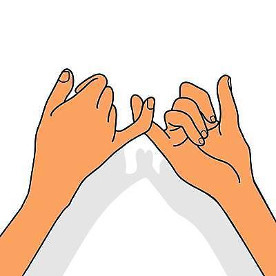 EPS 해외이미지 손 일러스트 그림자 손짓 신체부위 약속 새끼손가락 해외일러스트 모션 사람 파일형식 벡터 이미지허브