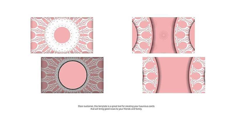 EPS 해외이미지 문양 분홍색 일러스트 프레임 사람없음 세트 원형 화려 고급 빅토리아 카피스페이스 해외일러스트 도형 컬러 컨셉 공백 파일형식 벡터 이미지허브