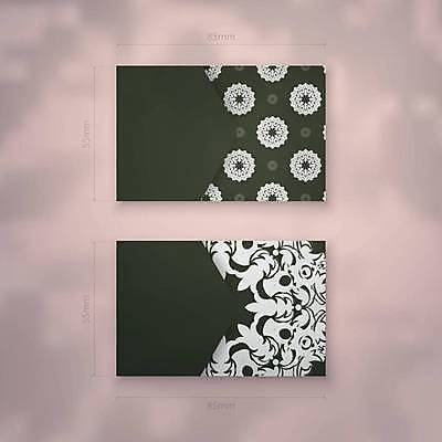 EPS 해외이미지 디자인 백그라운드 패턴 일러스트 명함 사람없음 세트 검은색 고급 만다라 목업 해외일러스트 컬러 컨셉 무늬 파일형식 벡터 이미지허브