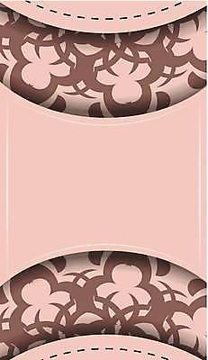 EPS 해외이미지 문양 분홍색 일러스트 프레임 사람없음 화려 고급 빅토리아 카피스페이스 해외일러스트 레이스천 컬러 컨셉 공백 직물 파일형식 벡터 이미지허브