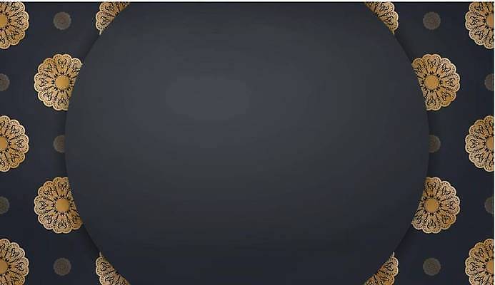 EPS 해외이미지 문양 백그라운드 패턴 일러스트 사람없음 회색 금색 원형 화려 고급 해외일러스트 도형 컬러 컨셉 무늬 파일형식 벡터 이미지허브