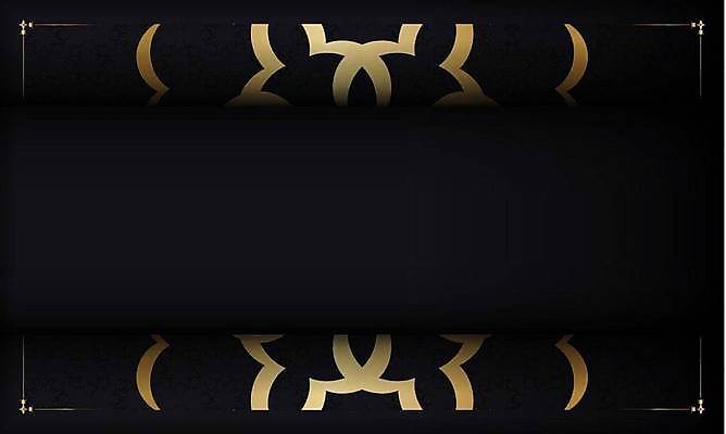 EPS 해외이미지 문양 백그라운드 일러스트 사람없음 검은색 금색 화려 고급 카피스페이스 해외일러스트 컬러 컨셉 공백 파일형식 벡터 이미지허브