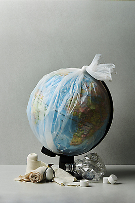 포토 JPG 스튜디오촬영 회색배경 실내 사람없음 지구본 자연보호 그린캠페인 미니어처 뚜껑 환경오염 오염 쓰레기 플라스틱 오브젝트 펭귄 붕대 페트병 에코라이프 비닐 감싸기 플라스틱병 세계환경의날 국내포토 라이프스타일 캠페인 백그라운드 컨셉 모션 자연 재질 조류 내부 모형 회색 보호 에코 병_담는 파일형식 법정기념일