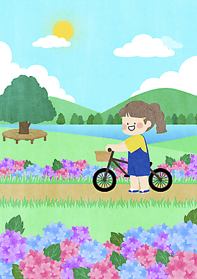 전신 PSD 나무 구름 응시 여자 길 어린이 벤치 일러스트 하늘 휴식 산 한명 서기 소녀 여름 여름휴가 바캉스 강 태양 자전거 여름풍경 산책 멜빵바지 구경 힐링 수국 소녀한명만 국내일러스트 자연요소 식물 1 시선 계절 꽃 컨셉 의자 바지 모션 휴가 사람 풍경 바이크 멜빵 여자한명만 소녀만 파일형식 여름_계절