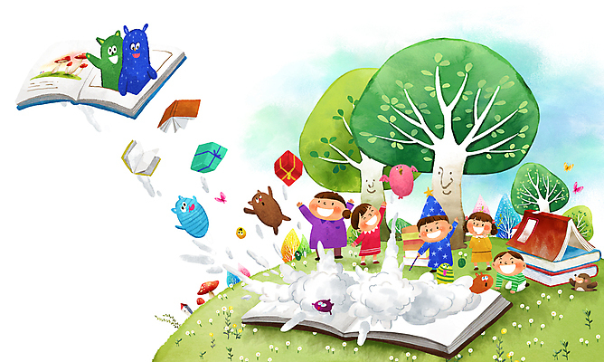 전신 PSD 나무 여자 남자 어린이 일러스트 동화 함께함 요정 서기 들기 소녀 소년 초원 여러명 책 친구 선물상자 우정 만세 마법사 비행 연기 무릎꿇기 어린이날 폭발 즐거움 동화책 어린이상상 마법 마법사복장 요술 어린이만 동심 국내일러스트 식물 기념일 감정 다수 컨셉 관계 모션 상상 선물 사람 상자 파일형식