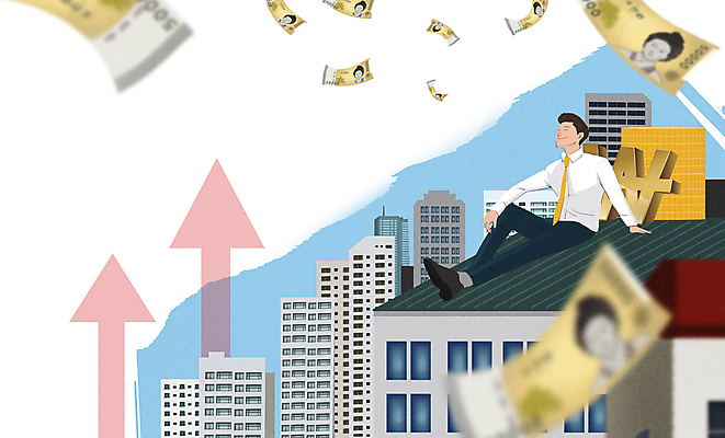 전신 PSD 남자 화살표 일러스트 부동산 아파트 주택 한명 앉기 성인 건물 금융 경제 원화 재테크 투자 내집마련 오만원 동전탑 부동산재테크 부동산투자 집값상승 성인남자한명만 흩날리기 국내일러스트 1 건축물 지폐 돈 비즈니스 모션 사람 쌓기 동전 재산 상승 집값 남자한명만 성인남자만 파일형식