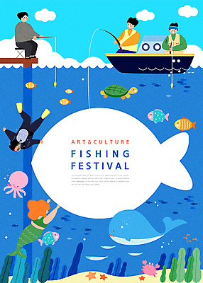 전신 구름 여자 남자 여러마리 일러스트 낚시 프레임 어류 들기 앉기 여러명 상반신 성인 파란색 축제 게 낚싯대 잠수부 고래 잠수 낚시꾼 문어 인어 바다거북 낚시의자 물고기모양 선박 성인만 지역축제 대한민국축제 국내일러스트 AI파일 자연요소 문양 컬러 다수 수상교통 의자 포유류 모션 레저 연체동물 갑각류 사람 수중동물 낚시용품 거북이 전문직 파일형식 벡터