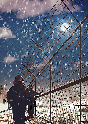 전신 PSD 구름 남자 겨울 일러스트 군대 들기 상반신 성인 세명 파란색 걷기 군인 총 달 경계선 눈 군복 경계 철조망 현충일 방탄복 38선 국군의날 국방 안보 철책 성인남자만 일반전초 최전방 국내일러스트 자연요소 직업 옷 계절 기념일 무기 선 컬러 유니폼 모션 날씨 사람 국군 남자만 성인만 파일형식 법정기념일 호국보훈의달