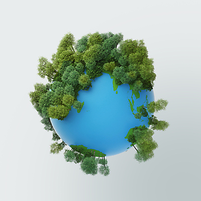 PSD 나무 편집 편집이미지 지구 사람없음 초록색 파란색 3D 자연보호 숲 디지털합성 친환경 편집소스 편집3D 식물 컬러 자연 환경 보호 파일형식