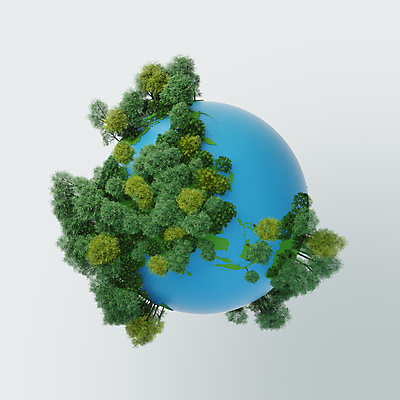 PSD 나무 편집 편집이미지 지구 사람없음 초록색 파란색 3D 자연보호 숲 디지털합성 친환경 편집소스 편집3D 식물 컬러 자연 환경 보호 파일형식