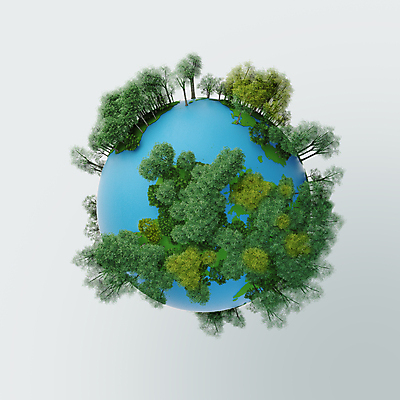 PSD 나무 편집 편집이미지 지구 사람없음 초록색 파란색 3D 자연보호 숲 디지털합성 친환경 편집소스 편집3D 식물 컬러 자연 환경 보호 파일형식
