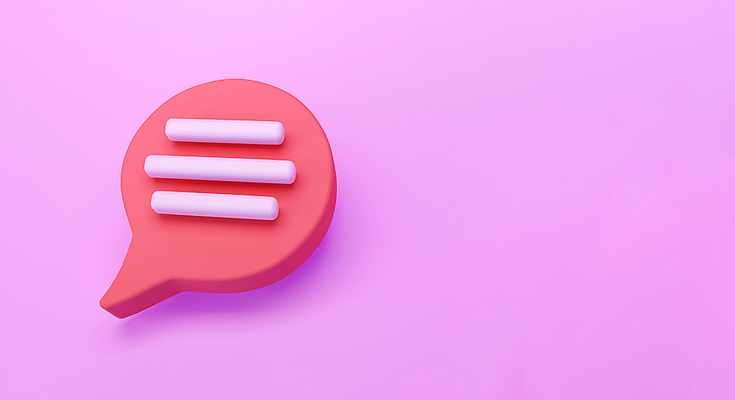 JPG 해외이미지 일러스트 모바일 사람없음 3D 메시지 소셜네트워크 채팅 분홍색배경 해외일러스트 분홍색 백그라운드 디지털합성 파일형식 이미지허브