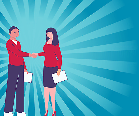 포토 JPG 해외이미지 여자 남자 백그라운드 비즈니스 협력 악수 프레임 서기 들기 성인 두명 파란색 비즈니스맨 비즈니스우먼 계약 문서 성인만 카피스페이스 해외포토 컬러 모션 사람 손짓 공백 직장인 파일형식 이미지허브