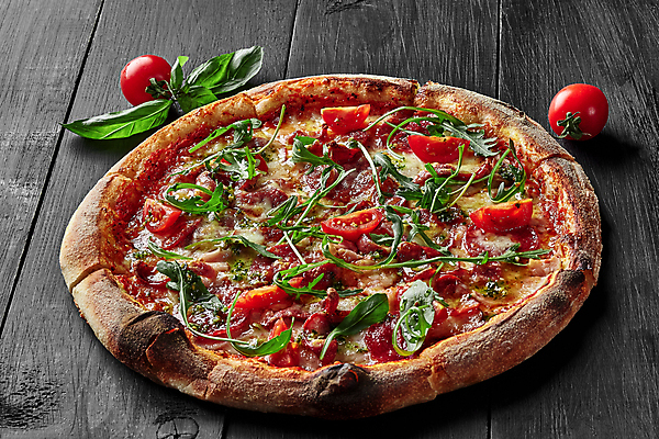 포토 JPG 해외이미지 방울토마토 피자 서양음식 실내 사람없음 나무배경 해외포토 음식 백그라운드 토마토 패스트푸드 내부 파일형식 이미지허브