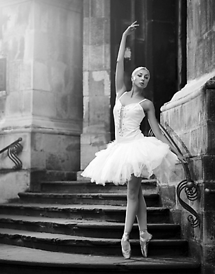 포토 JPG 해외이미지 전신 여자 예술 흑백 한명 성인 앞모습 손들기 계단 우아함 유연 발레리나 역동적 발레복 발레동작 단아함 성인여자한명만 해외포토 1 옷 뷰포인트 포즈 컨셉 모션 촬영기법 사람 발레 여자한명만 성인여자만 파일형식 이미지허브