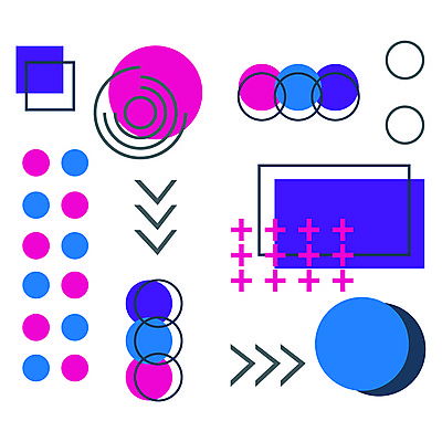 EPS 해외이미지 도형 선 백그라운드 패턴 일러스트 추상 사람없음 컬러풀 화려 기하학 엘리먼트 멤피스디자인 해외일러스트 디자인 컬러 컨셉 무늬 파일형식 벡터 이미지허브