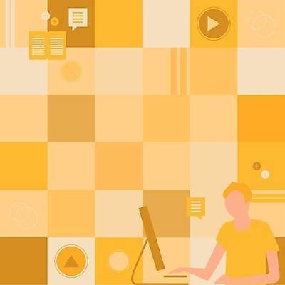 EPS 해외이미지 디자인 남자 백그라운드 일러스트 한명 상반신 성인 노란색 모니터 비즈니스맨 얼굴없음 성인남자한명만 카피스페이스 해외일러스트 1 컬러 비즈니스 사람 컴퓨터 공백 직장인 남자한명만 성인남자만 파일형식 벡터 이미지허브