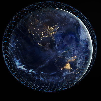 JPG 해외이미지 지구 일러스트 사람없음 파란색 우주 망 네트워크 연결 해외일러스트 컬러 파일형식 이미지허브