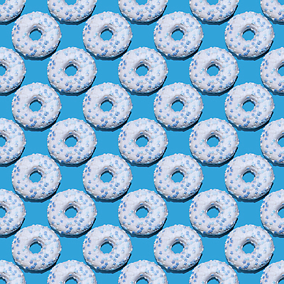 포토 JPG 해외이미지 백그라운드 패턴 사람없음 파란색 패턴백그라운드 흰색 도넛 가득함 해외포토 컬러 무늬 디저트 파일형식 이미지허브