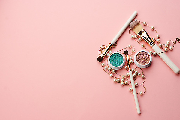 포토 JPG 해외이미지 사람없음 세트 뷰티 화장품 오브젝트 아이섀도 메이크업브러쉬 해외포토 붓 파일형식 이미지허브