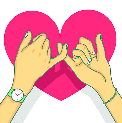 포토 JPG 해외이미지 손 분홍색 팔찌 사랑 손짓 신체부위 하트 손목시계 약속 새끼손가락 해외포토 모양 감정 시계 컬러 장신구 모션 사람 파일형식 이미지허브