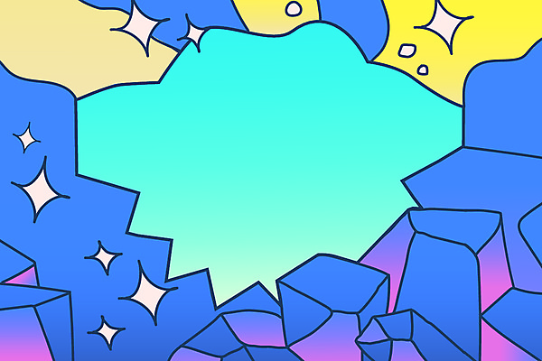 EPS 해외이미지 백그라운드 일러스트 추상 사람없음 파란색 반짝임 보라색 돌_바위 카툰스타일 해외일러스트 컬러 무늬 모션 파일형식 벡터 이미지허브