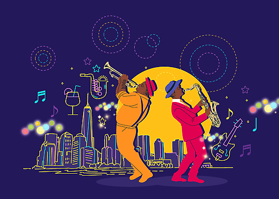 전신 모자 남자 별 점선 백그라운드 연주 일러스트 폭죽 서기 들기 성인 두명 기타 도시 칵테일 원형 색소폰 보케 네온 트럼펫 성인남자만 국내일러스트 AI파일 자연요소 도형 잡화 선 음악 모션 현악기 주류 사람 목관악기 금관악기 남자만 성인만 파일형식 벡터