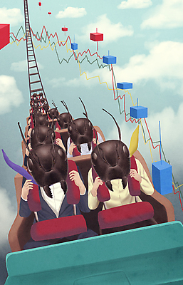 PSD 구름 여자 남자 일러스트 하늘 정장 여러명 상반신 성인 기찻길 잡기 비즈니스맨 비즈니스우먼 놀이기구 승차 주식 개미 롤러코스터 코스닥 서류판 주가상승 주가하락 주식시장 주식투자 주식표 코스피 투자자 성인만 폭락 국내일러스트 자연요소 옷 다수 곤충 비즈니스 모션 사람 금융 사무용품 직장인 하락 투자 상승 파일형식