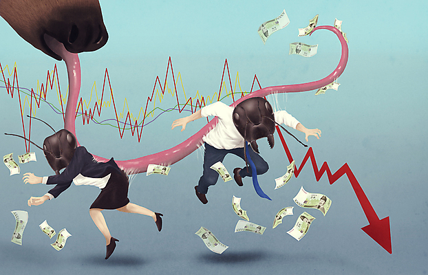 전신 PSD 여자 남자 화살표 돈 일러스트 정장 성인 두명 비즈니스맨 비즈니스우먼 만원 주식 공격 혀 개미 코스닥 개미핥기 서류판 주가하락 주식시장 주식표 코스피 투자자 성인만 쓰러짐 폭락 흩날리기 국내일러스트 옷 곤충 지폐 비즈니스 포유류 모션 사람 금융 사무용품 직장인 입 재산 하락 투자 파일형식