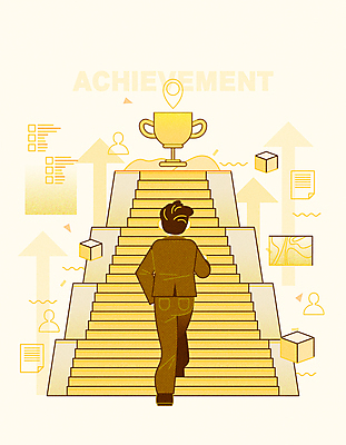 전신 남자 화살표 일러스트 성공 미래 한명 성인 노란색 걷기 계단 도전 비즈니스맨 목표 트로피 큐브 정사각형 오르기 비전 목표물 성인남자한명만 국내일러스트 AI파일 도형 1 컬러 컨셉 비즈니스 모션 사람 직장인 상_우승 남자한명만 성인남자만 파일형식 벡터