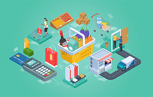 전신 여자 남자 도로 지폐 일러스트 가지 서기 들기 성인 건물 세명 쇼핑 장보기 쇼핑백 상점 와인 동전 쇼핑카 우유 신용카드 계산 택배기사 판매대 장바구니 배송 와인병 택배 현관문 탈의실 택배상자 아이소메트릭 유통 가판대 민트색 카드단말기 피팅룸 성인만 국내일러스트 AI파일 건축물 길 컬러 돈 채소 가방 교통시설 모션 병_용기 유제품 주류 사람 금융 상자 바구니 문 카트 운송업 배달원 옷가게 단말기 파일형식 벡터