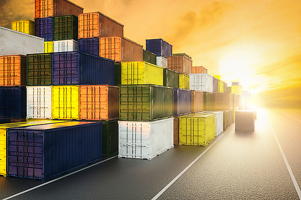 PSD 편집 편집이미지 하늘 사람없음 햇빛 3D 쌓기 노을 화물 운반 컨테이너 가득함 디지털합성 무역 유통 물류창고 많음 편집소스 물류센터 편집3D 자연요소 산업 컨셉 모션 태양 운송업 창고 파일형식