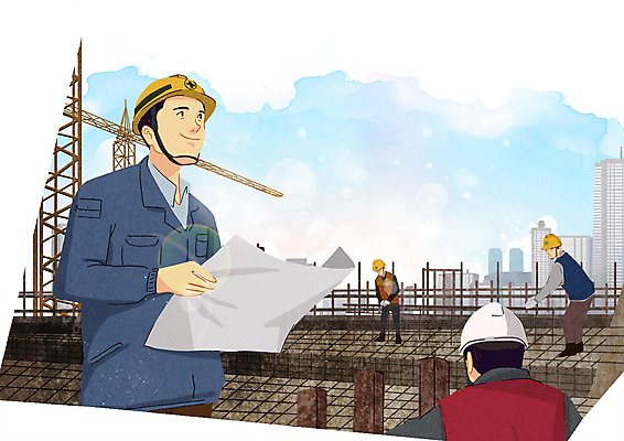 전신 PSD 남자 건축 일러스트 하늘 노동자 건설업 작업복 공사 서기 미소 들기 빌딩 여러명 상반신 성인 건물 건설현장 설계도 작업 감독 안전모 타워크레인 감독관 공사인부 관리자 안전조끼 재개발 성인남자만 건설근로자 국내일러스트 직업 건축물 옷 산업 다수 모션 표정 사람 헬멧 안전장비 기중기 남자만 성인만 파일형식