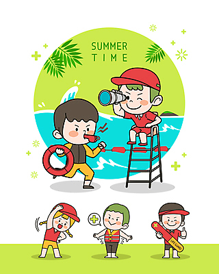 전신 응시 여자 남자 바다 잎 의자 일러스트 들기 안전 앉기 여러명 성인 연두색 여름 달리기 스트레칭 망원경 관찰 안전장비 호루라기 구명조끼 따봉 구명용품 안전요원 인명구조원 착용 캡모자 해상안전요원 성인만 구명부환 국내일러스트 AI파일 식물 모자_잡화 시선 계절 가구 다수 모션 사람 초록색 운동 장비 최고 튜브 구조용품 파일형식 벡터