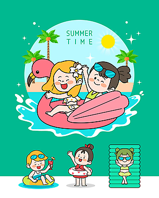 전신 여자 남자 수영복 음료 일러스트 물놀이 앉기 여러명 상반신 성인 초록색 여름 여름휴가 바캉스 선글라스 야자수 눕기 태양 손들기 다리꼬기 승차 즐거움 튀는물 손인사 비치베드 튜브 성인만 플라밍고튜브 국내일러스트 AI파일 자연요소 나무 옷 계절 감정 안경 컬러 다수 모션 놀이 휴가 사람 인사 액체표현 스플래쉬 파일형식 벡터 여름_계절